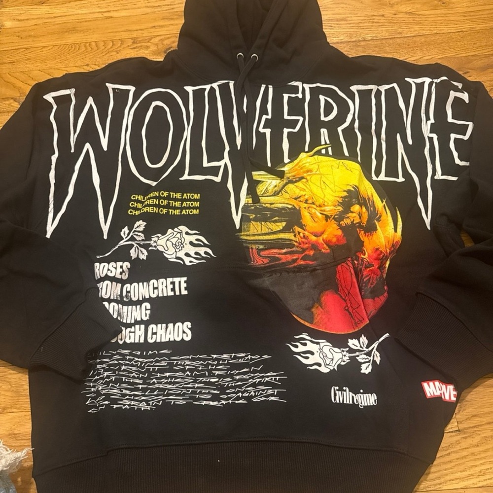 Marvel Wolverine Graphic Hoodie - Black and Yellow